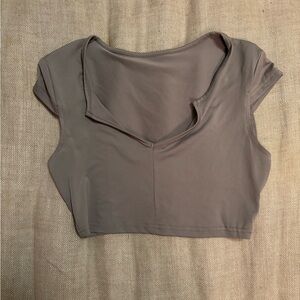 SHEIN Gray Crop Top